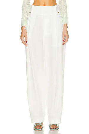 Bottega Veneta Pleated Wide Leg Trouser in