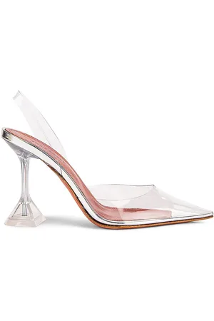 Amina Muaddi Holli Glass Heel in