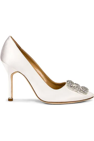Manolo Blahnik Hangisi 105 Satin Heel in