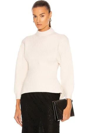 Alaïa Fitted Sculpted Long Sleeve Sweater in