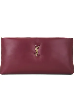 Saint Laurent Calypso Long Zipped Pouch in