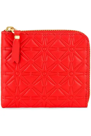 Comme des Garçons Embossed Zip Wallet in