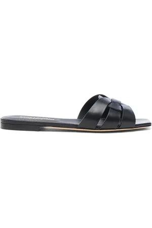 Saint Laurent Tribute Flat Sandals in