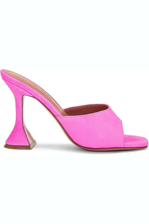 Amina Muaddi Lupita Suede Slipper Mule in