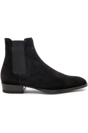 Saint Laurent Suede Wyatt 30 Chelsea Boots in
