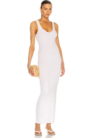 ENZA COSTA Silk Rib Ankle Length Tank Dress in
