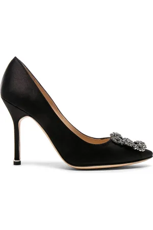 Manolo Blahnik Hangisi 105 Satin Pumps in