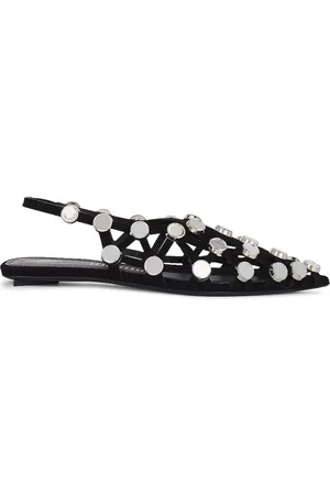 The Attico Grid Ballerina Flat in