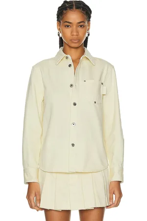 Bottega Veneta Long Sleeve Button Up Top in