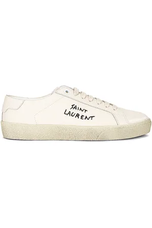 Saint Laurent Embroidered Sneakers in