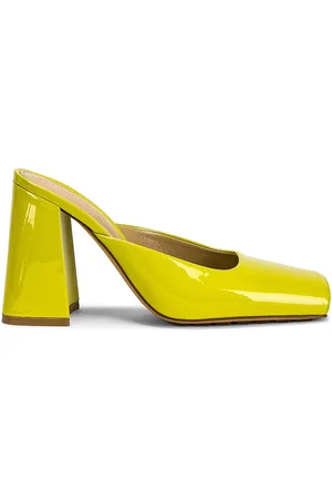Bottega Veneta Tower Square Toe Mule Pumps in