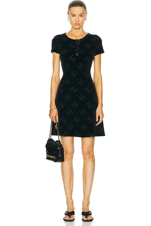CHANEL Velour CC Dress in