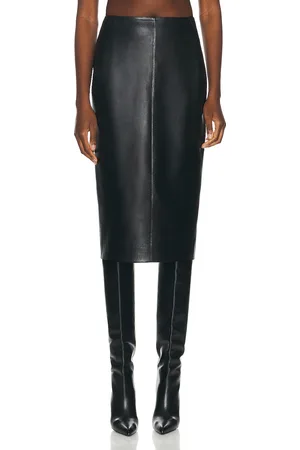 Alaïa Leather Pencil Skirt in