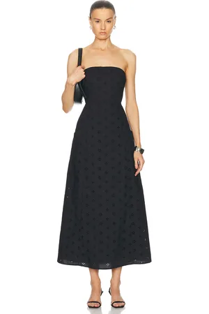 MATTEAU Broderie Strapless Dress in