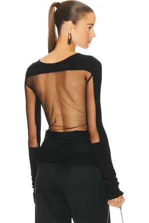 Grace Square Sheer Cut Out Top in