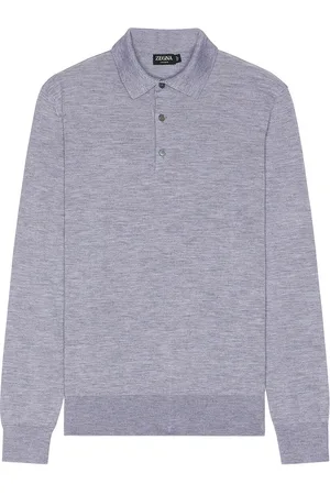 Ermenegildo Zegna Casheta Long Sleeve Polo in