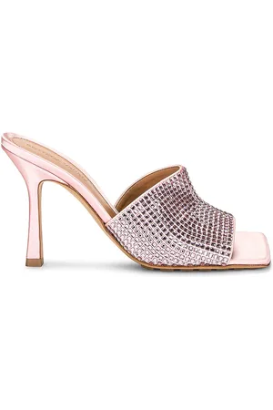 Bottega Veneta Sparkle Stretch Mule Sandals in