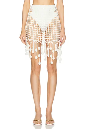 Cult Gaia Moki Crochet Coverup Skirt in