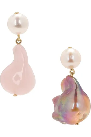 COMPLETEDWORKS Recycled Silver Bio Resin Pearl Earrings in
