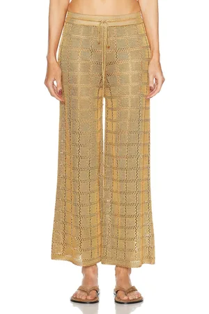 Calle Del Mar Crochet Patchwork Pant in