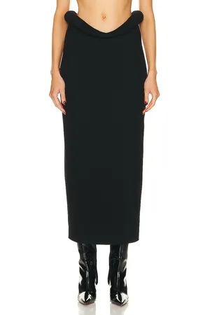 Bottega Veneta Viscose Compact Frise Skirt in