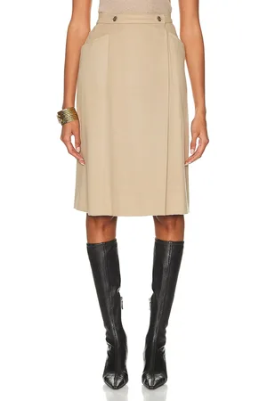 CHANEL Wrap Wool Skirt in