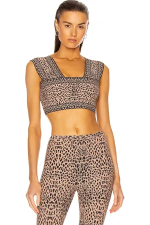 Alaïa Jacquard Print Fitted Top in