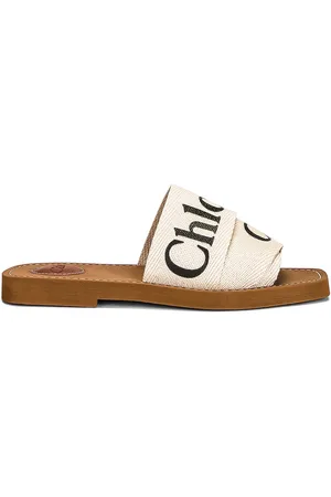 Chloé Woody Flat Slides in