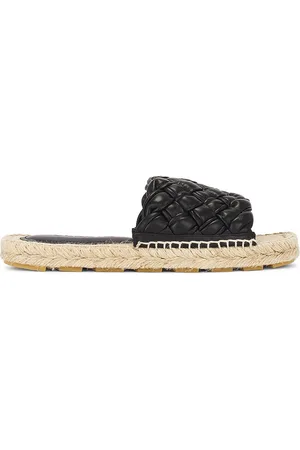 Bottega Veneta Jack Mule Espadrille Leather Sandal in