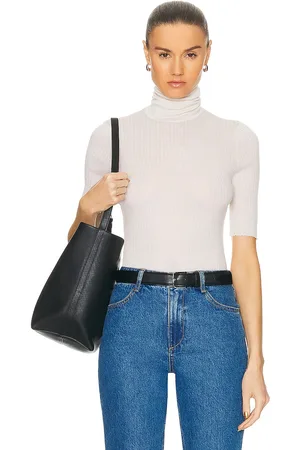 SPRWMN Short Sleeve Turtleneck Top in