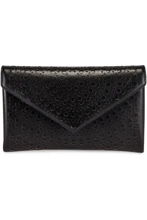 Alaïa Oum 20 Leather Laser Cut Clutch in