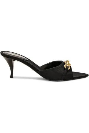 Saint Laurent Buckle Mule Sandal in