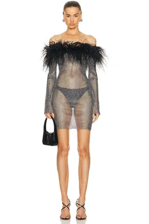 SANTA BRANDS Feathers Mini Dress in