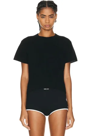 THE ELDER STATESMAN Knit Short Sleeve Top in