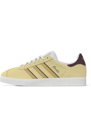 adidas Gazelle in Almost Yellow, Oat, & Maroon in Almost Yellow Oat And Maroon