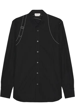 Alexander McQueen Stitching Harness Long Sleeve Shirt in