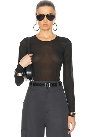 Saint Laurent Long Sleeve Bodysuit in