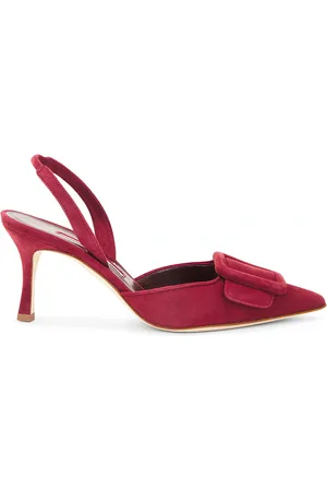 Manolo Blahnik Maysli 70 Suede Pump in