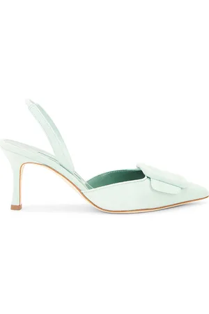 Manolo Blahnik Maysli 70 Suede Pump in