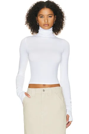 Helsa Long Sleeve Turtleneck in 2nd Skin Jersey in