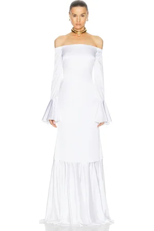 Caroline Constas Zarina Off Shoulder Trumpet Gown in