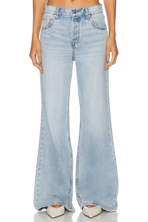 GRLFRND X Maggie MacDonald Jade Low Rise Relaxed Flare Jeans in