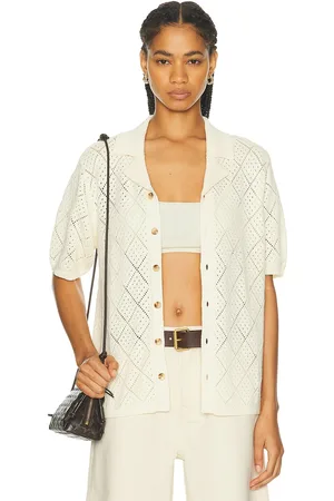 WAO Open Knit Camp Shirt in