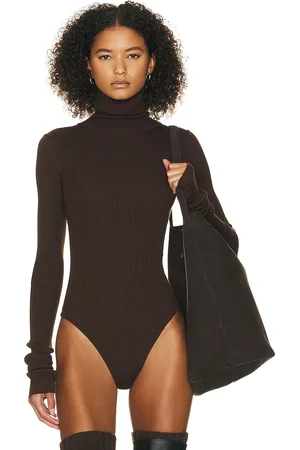 Helsa Edita Turtleneck Bodysuit in