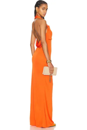 Saint Laurent Jersey Halterneck Dress in