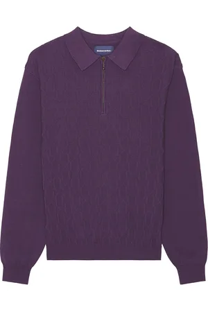 This Is Never That Cable Knit Zip Polo in