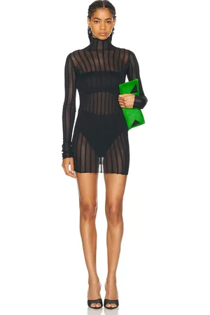 The Attico Sheer Mini Dress in