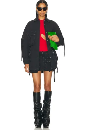 The Attico Fern Short Coat in