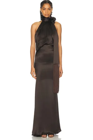 The Attico Fringe Long Dress in