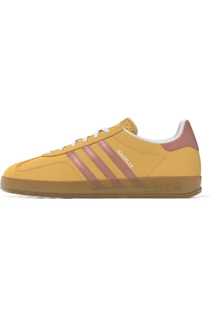 adidas Gazelle Indoor in Semi Spark, Wonder Clay, & White in Semi Spark Wonder Clay & Cloud White